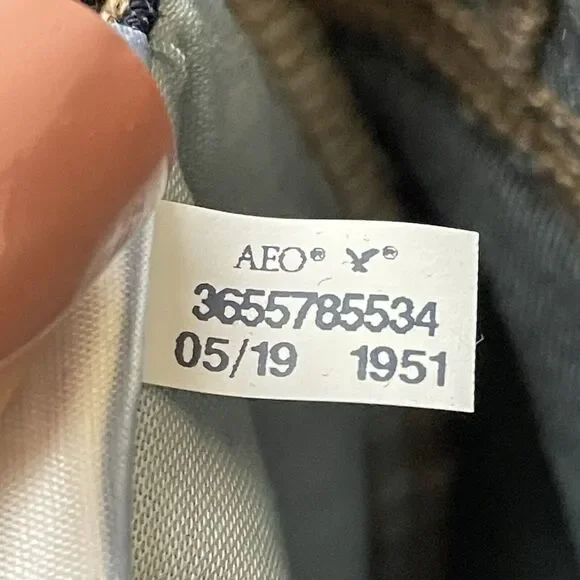 American Eagle HI-RISE JEGGING Jeans Women's 4R Blue Dark Wash Stretch Denim - Picture 10 of 11